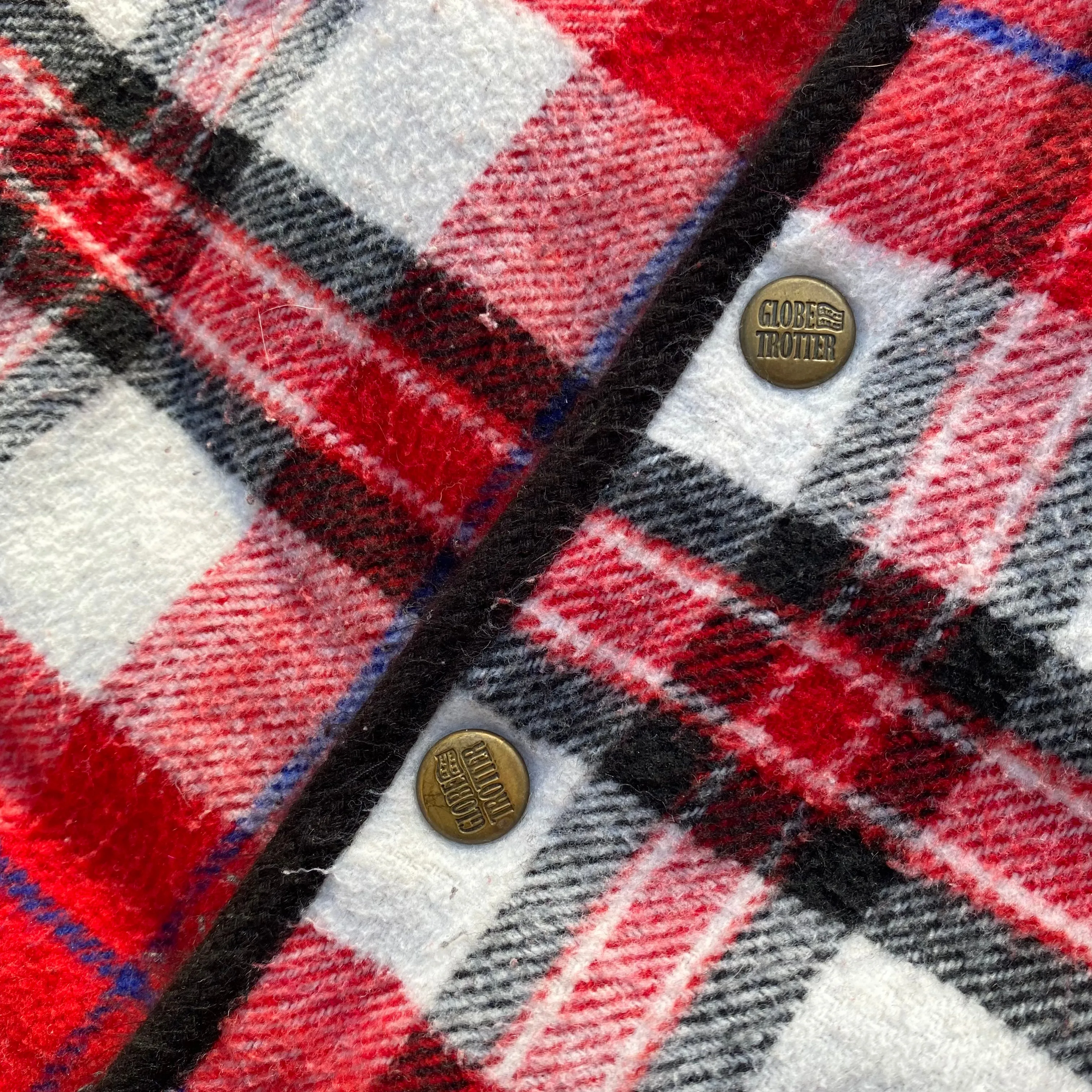 1990s Forestguard Globetrotter Vintage Plaid Flannel Button Up Vest