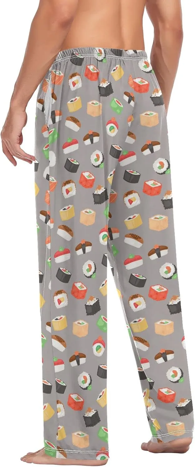 Aflyko Men's Pajama Pants with Pockets Loose Lounge Sleepwear Long Pjs Bottoms