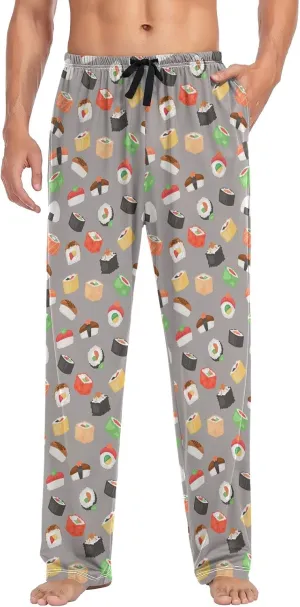 Aflyko Men's Pajama Pants with Pockets Loose Lounge Sleepwear Long Pjs Bottoms
