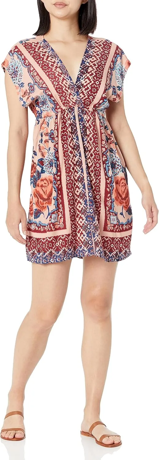 Angie Women's V-Neck Kimono Sleeve Dress
