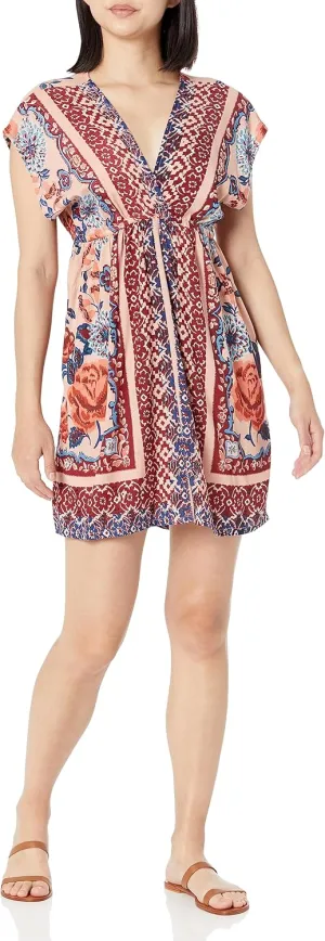 Angie Women's V-Neck Kimono Sleeve Dress