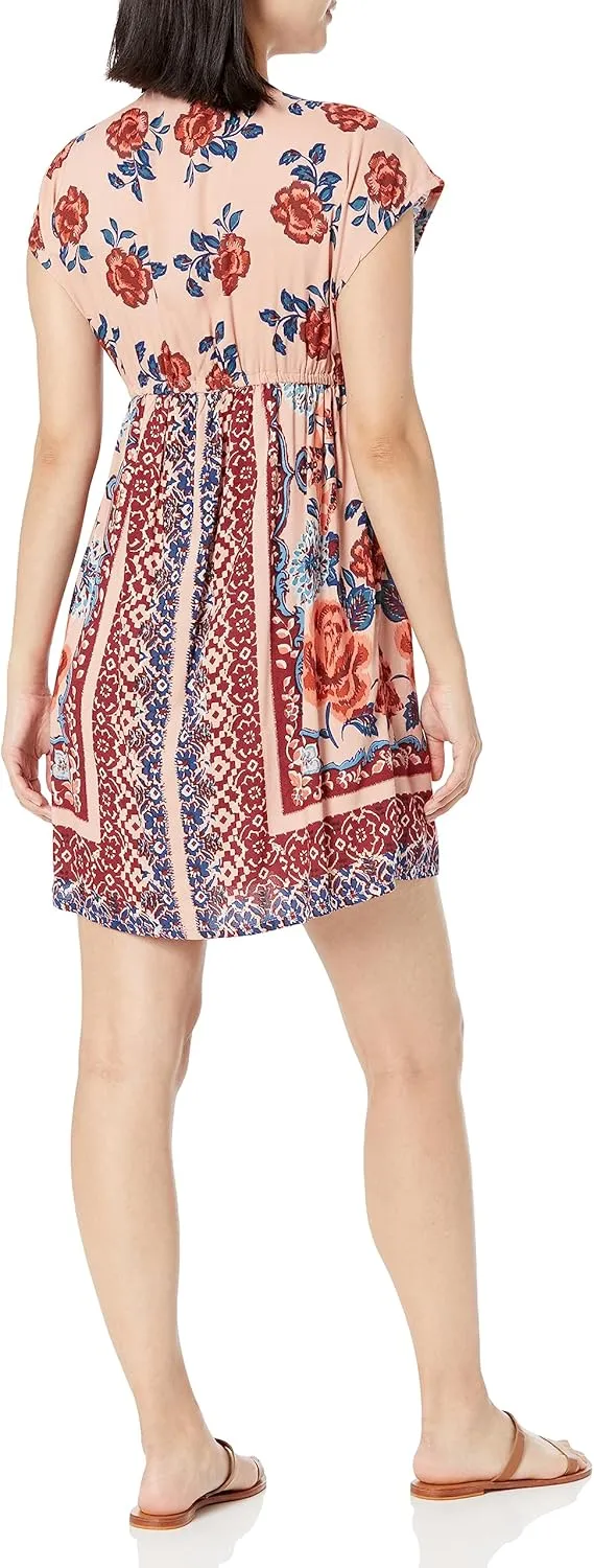 Angie Women's V-Neck Kimono Sleeve Dress
