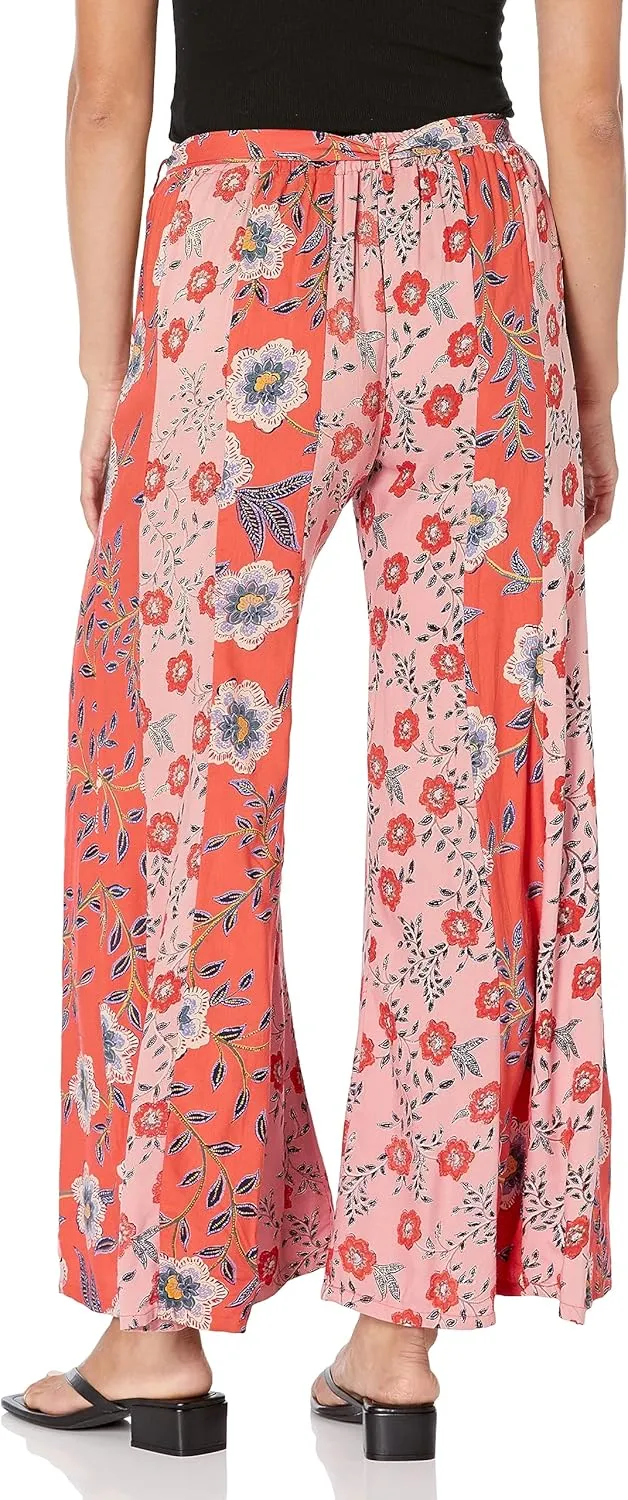 Angie Women's Wide Leg Tie Front Pants