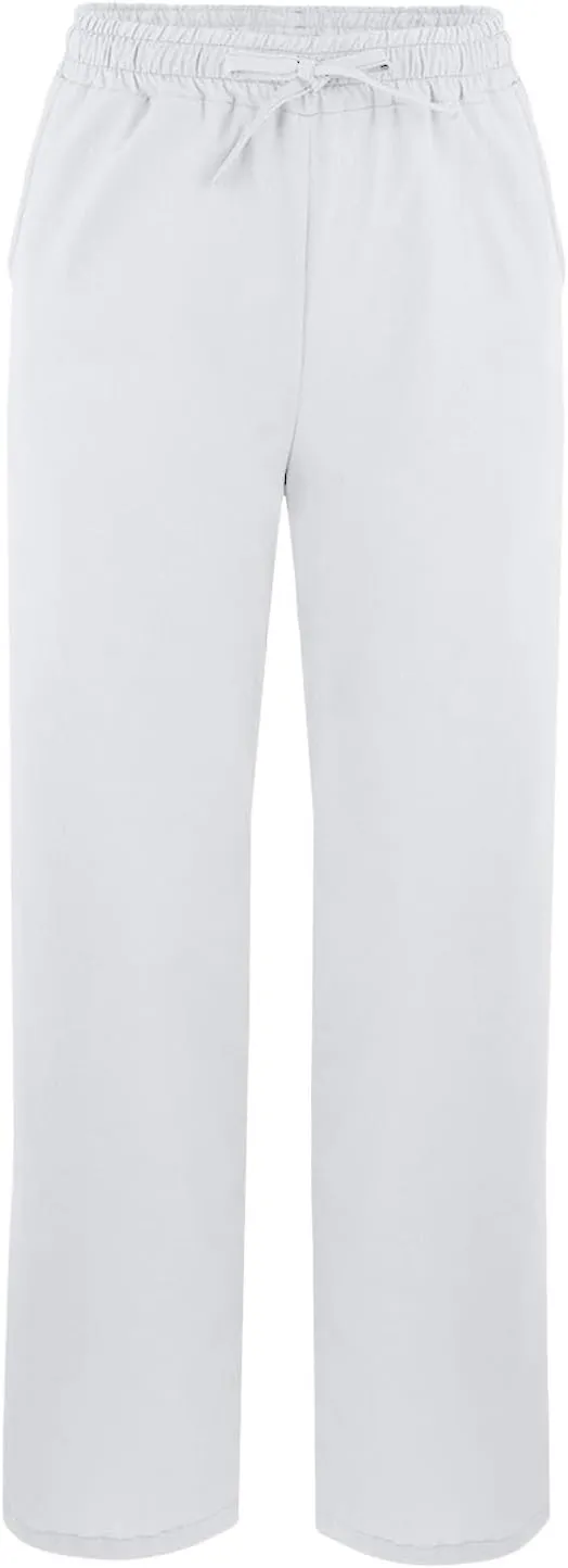 Baggy Linen Pants Women Summer Boho Lightweight High Waist Palazzo Pant Loose Comfy Straight Leg Pants with Pockets