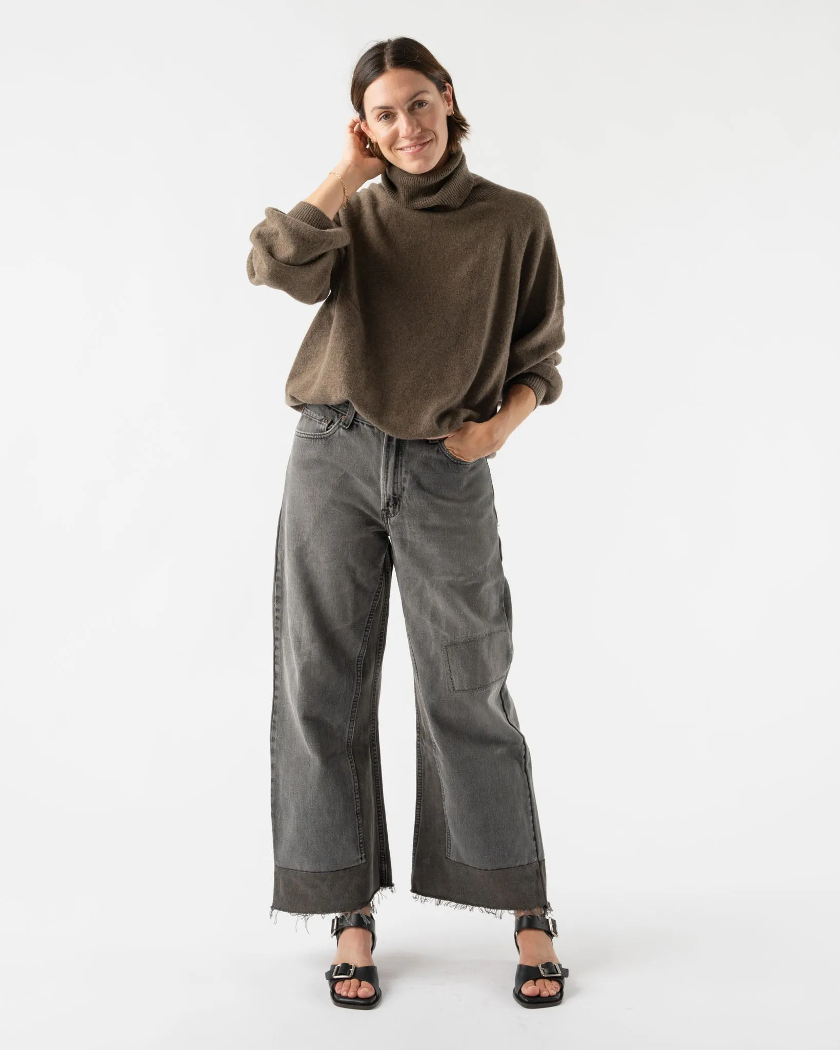 Baserange Soar Turtleneck in Teak Brown