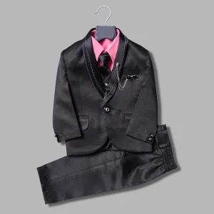 Black Party Wear Boys Suit