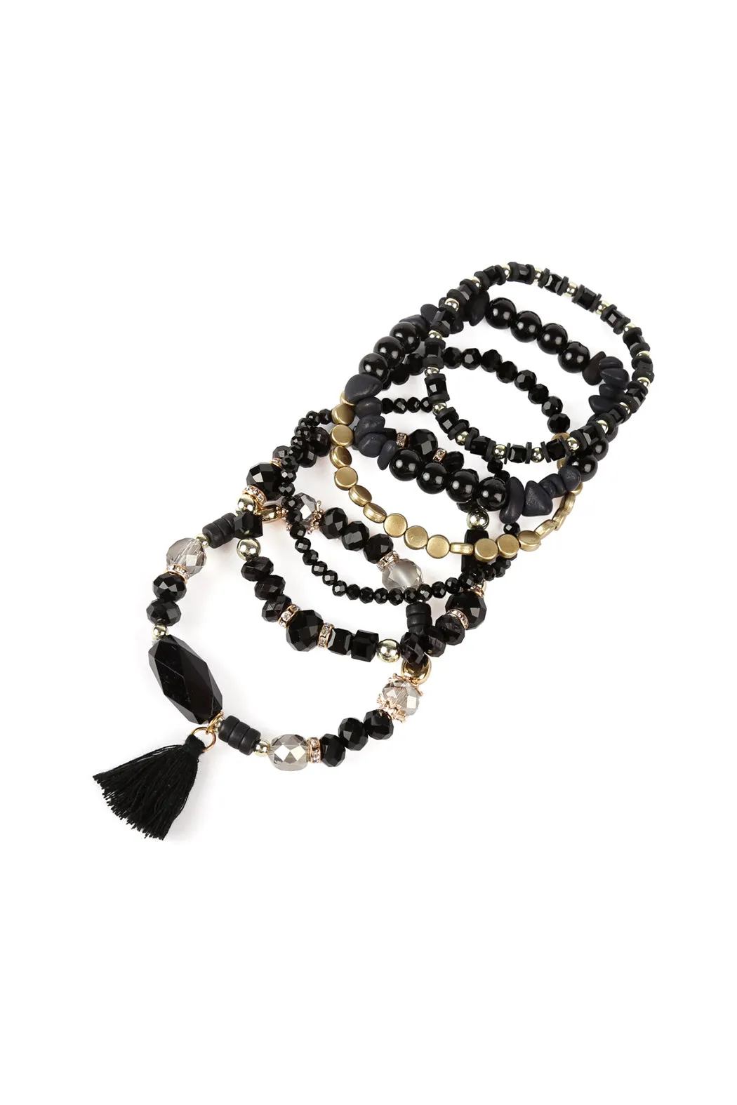 BOHO CHARM TASSEL BRACELET/6PCS