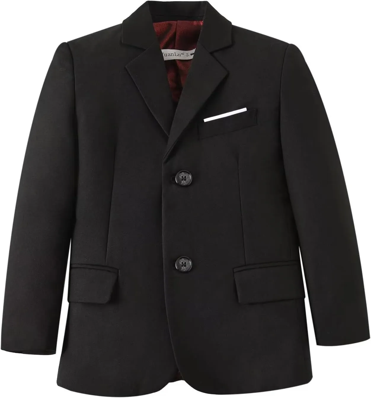 Boys Suit 5 Piece Kids Party Tuxedo Blazer Vest and Pants Set with Tie for Boy Formal