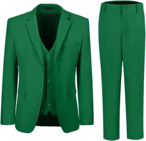 Boys Suits 3 Piece Slim Fit Suit Set Dresswear Ring Bearer Outfit for Boy