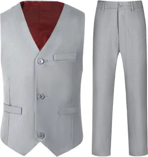 Boys Suits for Kids Toddler Tuxedo Boys' Formal Suit Set Slim Fit Wedding Ring Bearer Outfit