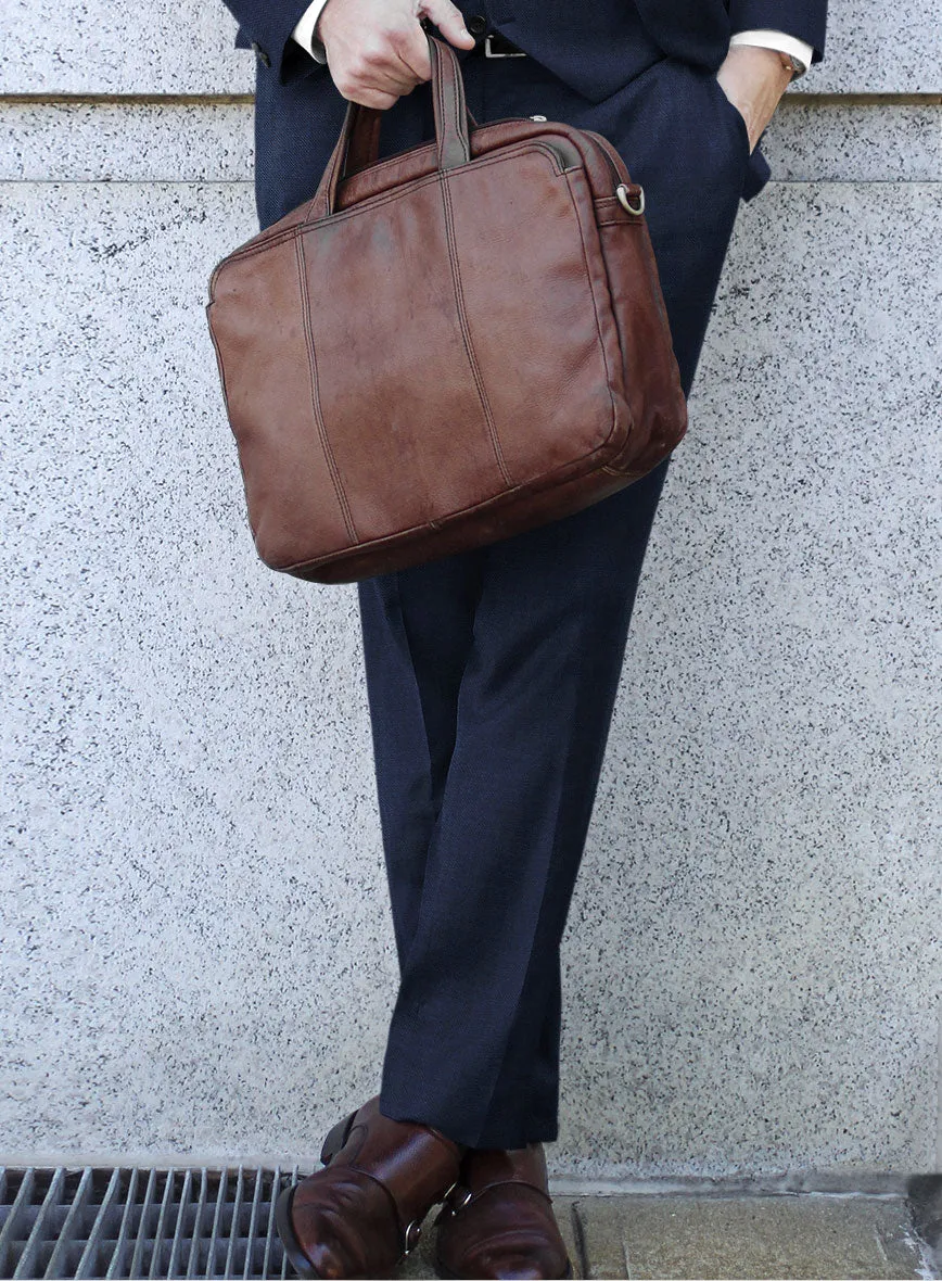 Bristol Dark Midnight Blue Sharkskin Suit