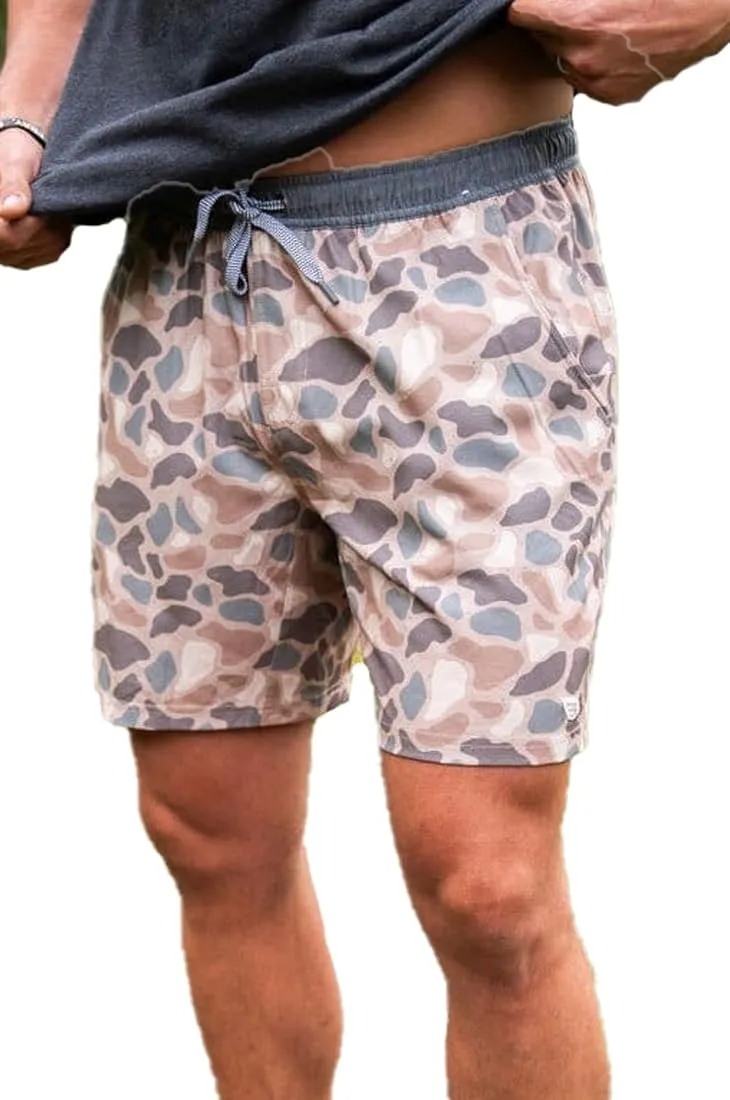 Burlebo Men's Athletic Workout 5.5" Inseam Shorts with Built-in Liner