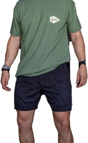 Burlebo Men's Athletic Workout 5.5" Inseam Shorts with Built-in Liner