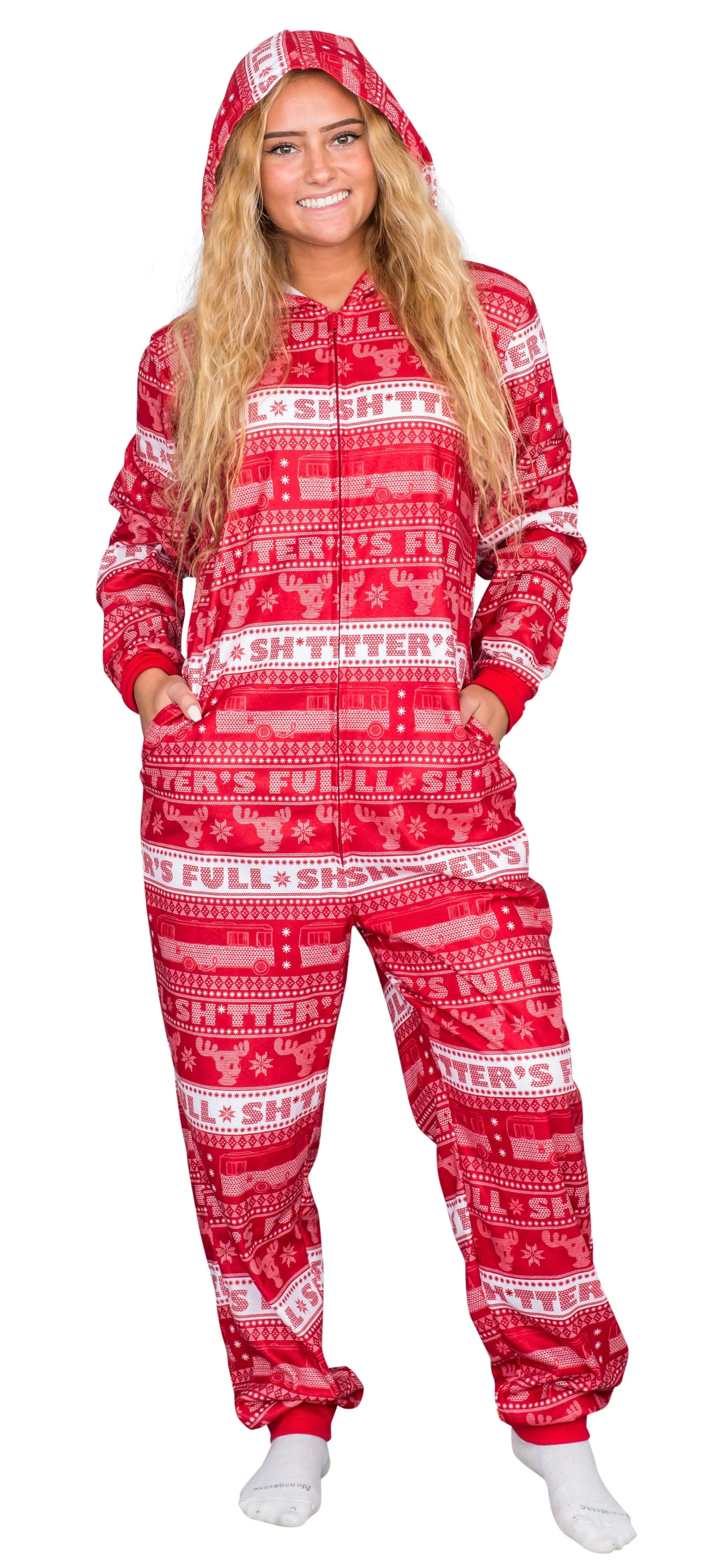 Christmas Vacation Shitter's Full Pajama Union Suit