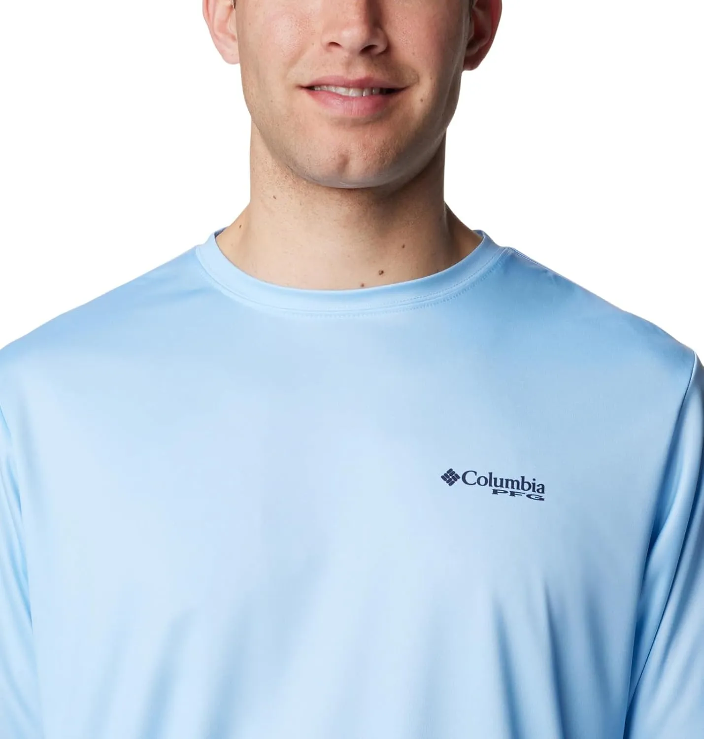 Columbia Men's Terminal Tackle PFG Fins and Stripes Long Sleeve