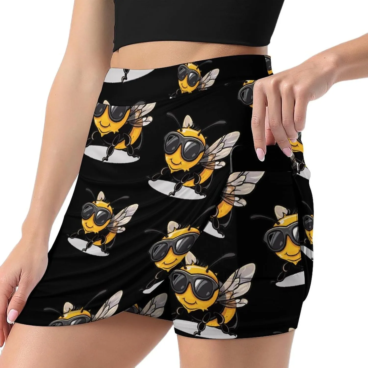 Cool Bee Women's Skort Athletic Skirt Golf Skorts A-line Skirts with Built-in Shorts Pockets