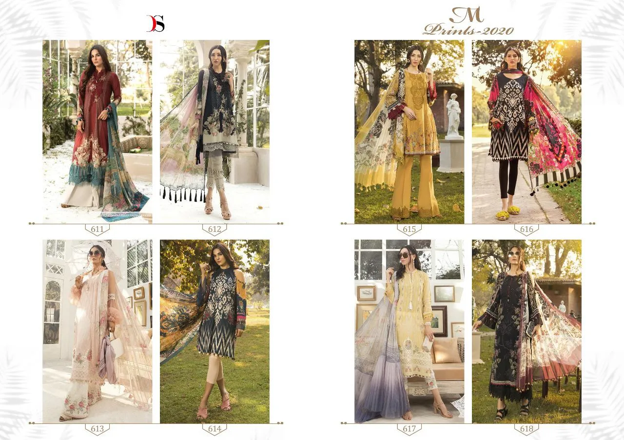Deepsy Suits M Print 2020 Cotton Pakistani Stylish Embroiderd Salwar Kameez