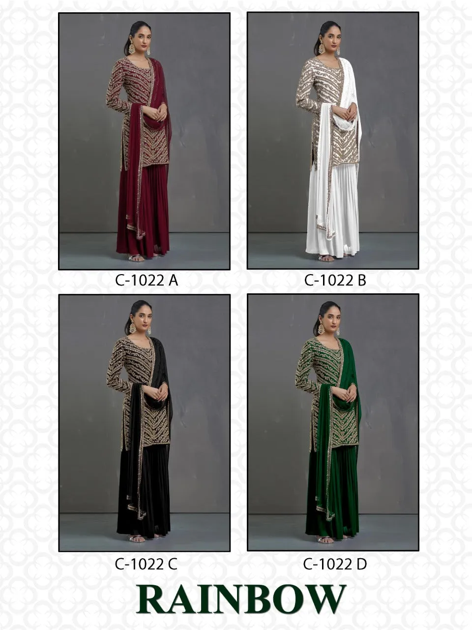 Fepic Rainbow Georgette Pakistani Stylish Collection
