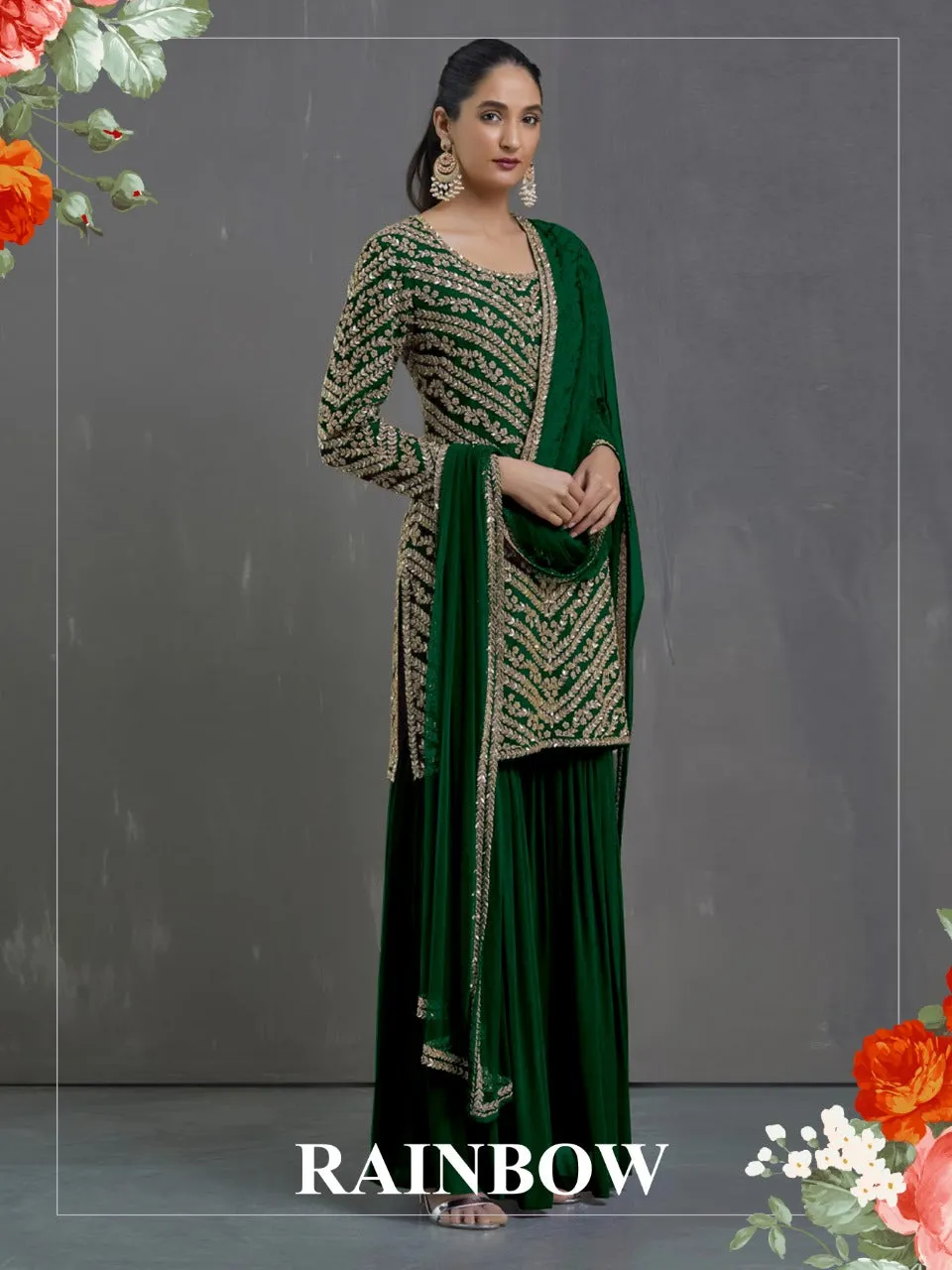 Fepic Rainbow Georgette Pakistani Stylish Collection