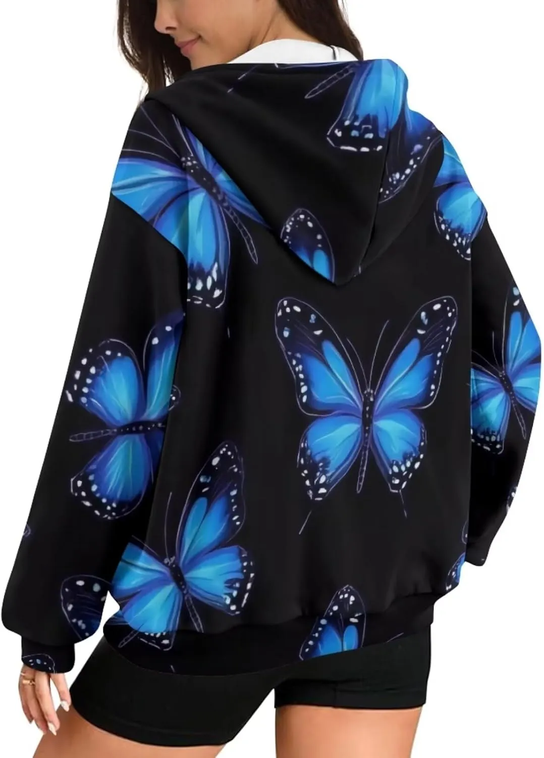 Forchrinse Red Ladybug Zip Up Hoodie for Women Long Sleeve Causal Y2K Hoodie Ladybug Oversized Sweatshirts Fall Pullover Tops