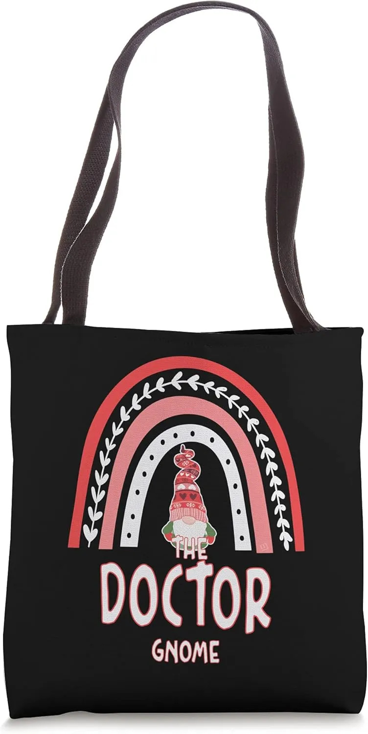 Funny Doctor Gnome Matching Christmas Pjs for Family Tote Bag