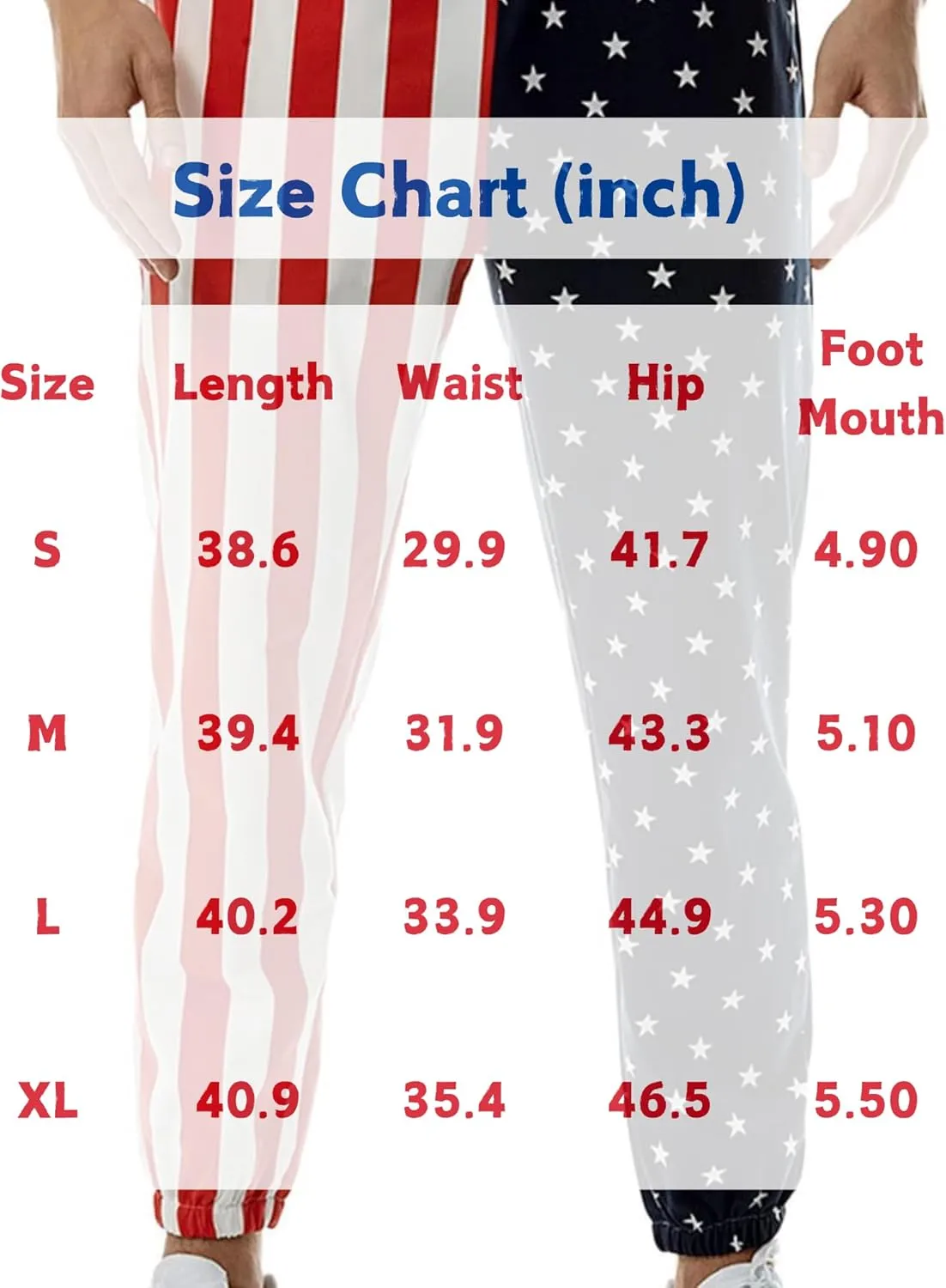 GRAJTCIN American Flag Pants Unisex USA Patriotic Joggers Pants Casual Sport Sweatpants Baggy Pants