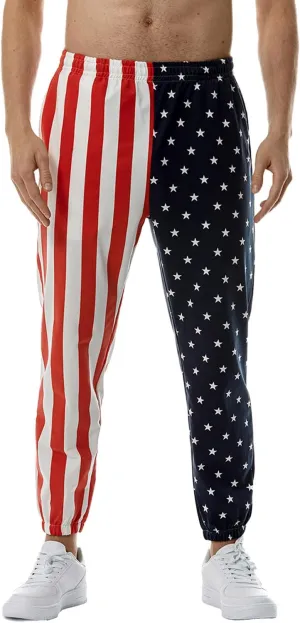 GRAJTCIN American Flag Pants Unisex USA Patriotic Joggers Pants Casual Sport Sweatpants Baggy Pants
