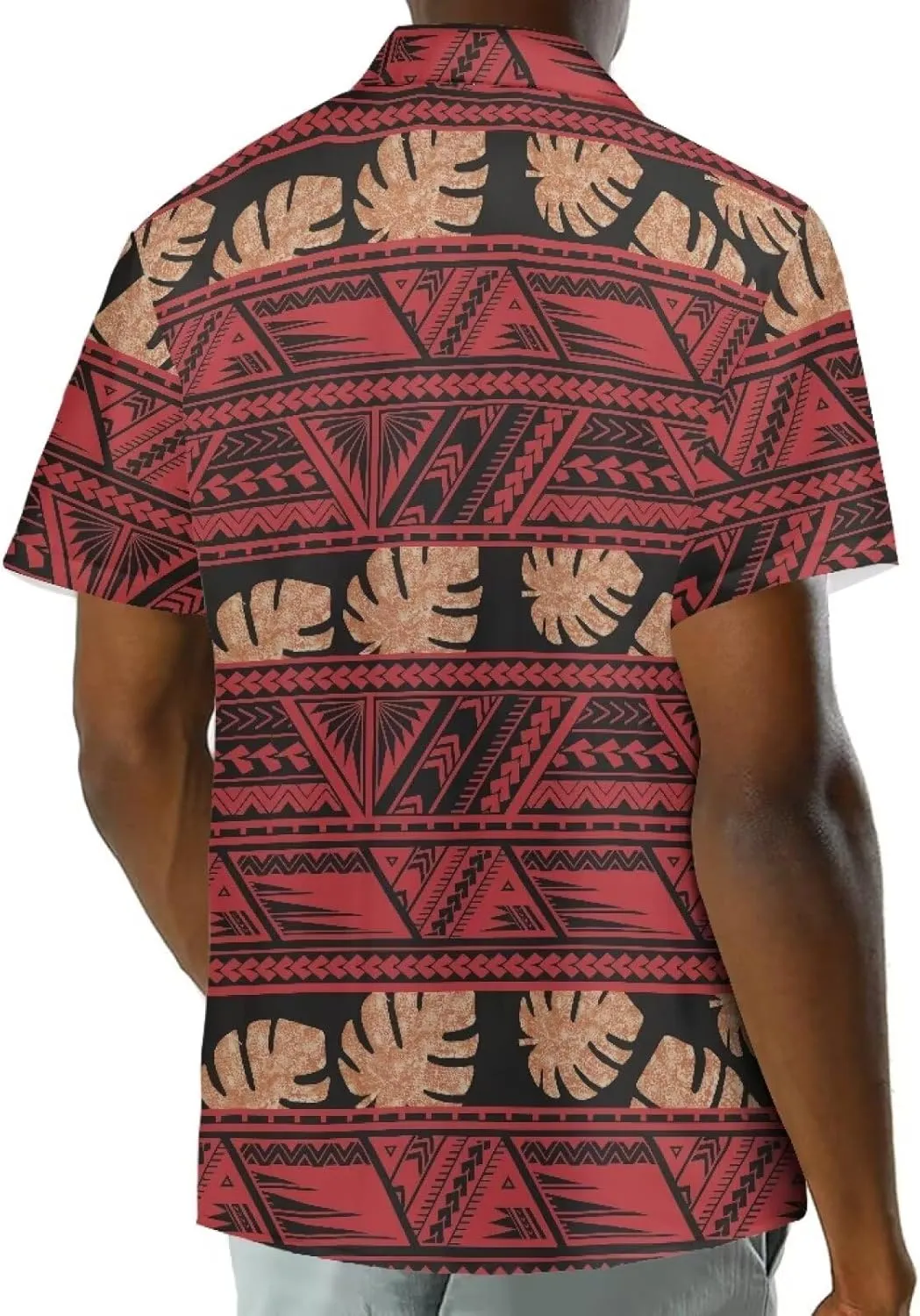 Hawaiian Dresses for Couples Polynesian Puletasi Samoan Traditional Dress with Shirt Pareo Sarong Lavalava Set