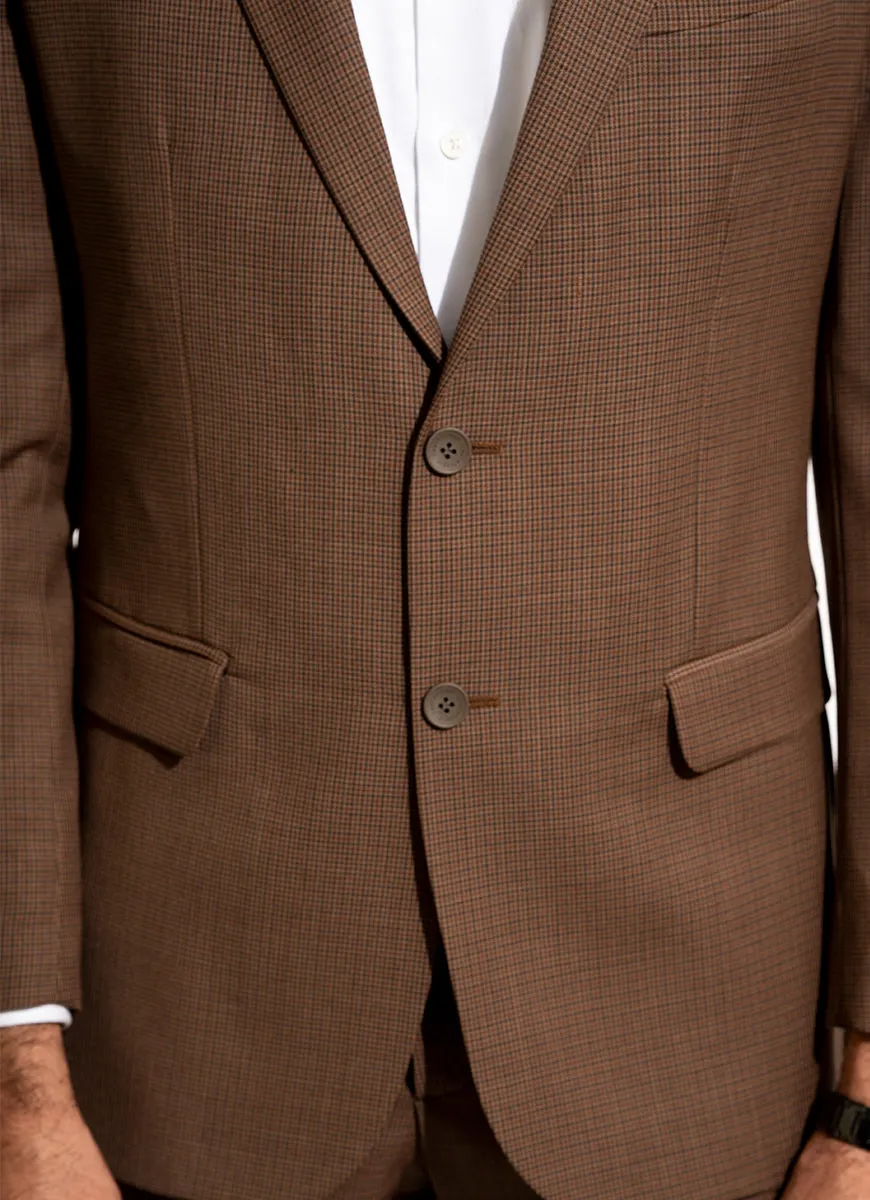 Houndstooth Brown Suit