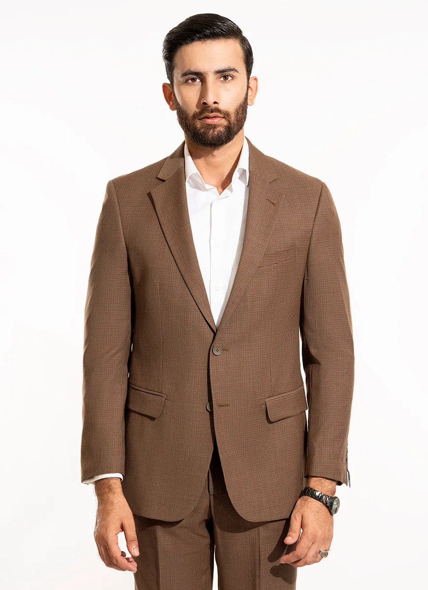 Houndstooth Brown Suit