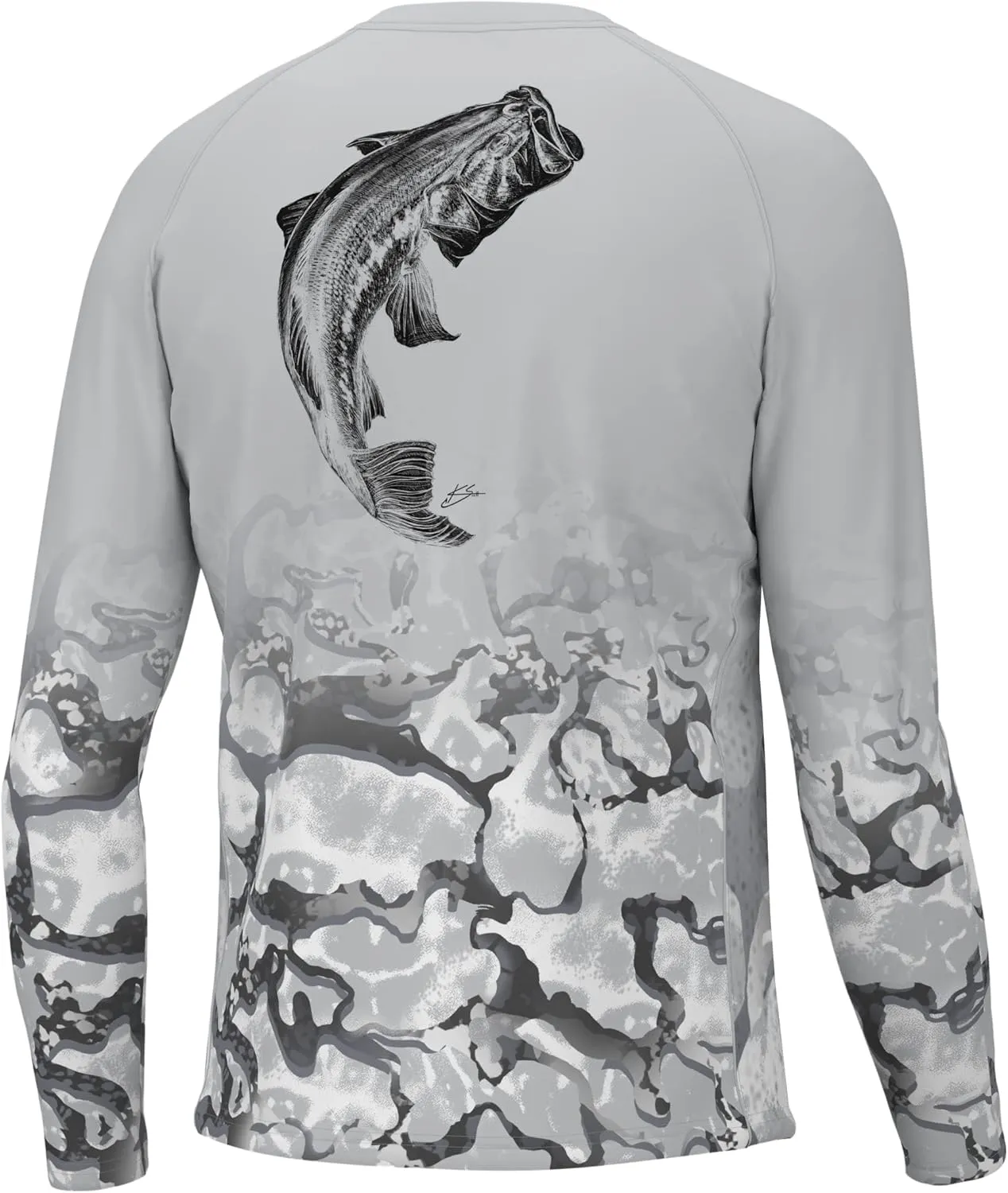 HUK Men's Kc Pursuit Long Sleeve, Sun Protecting Fishing Shirt