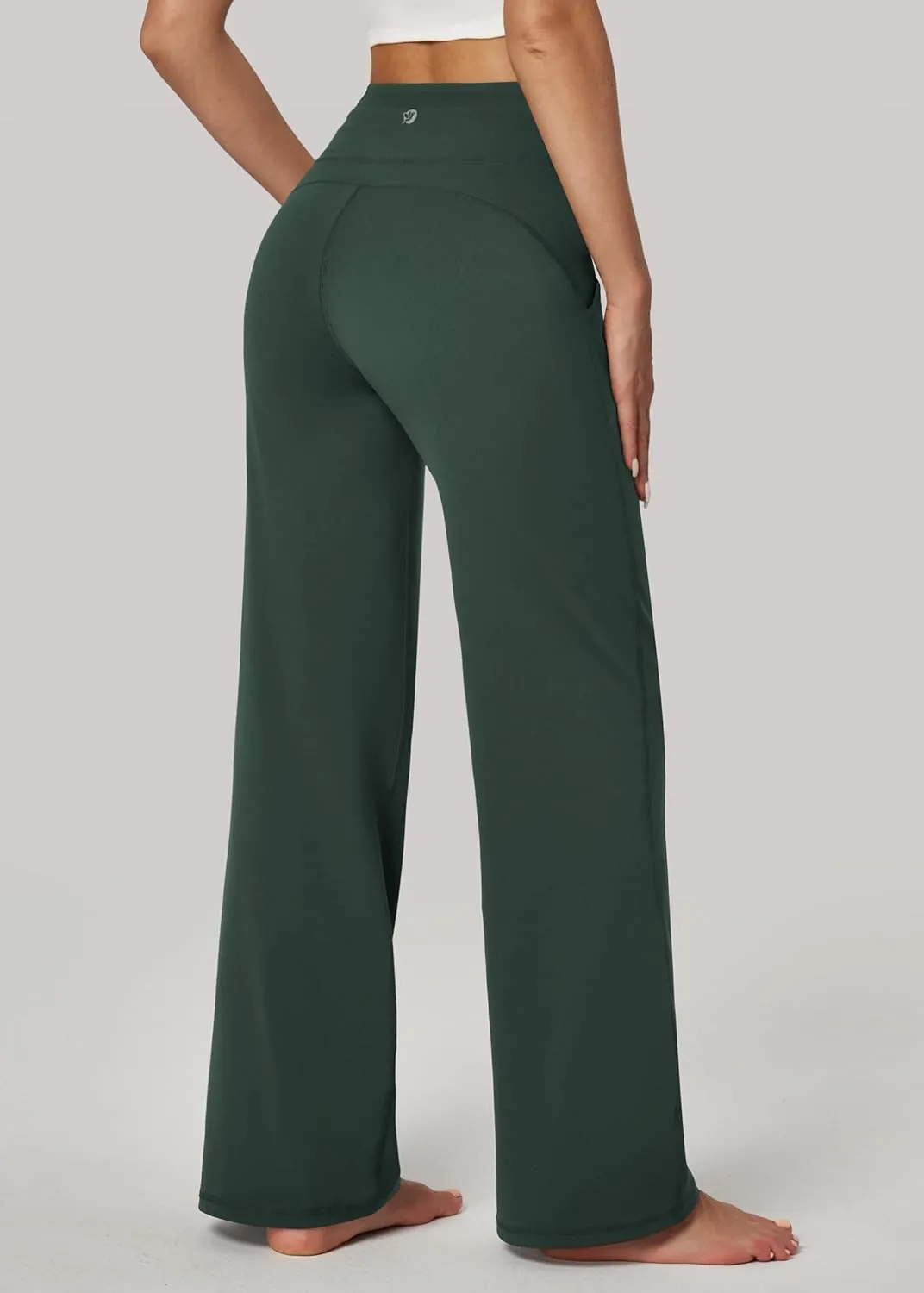 IUGA Wide Leg Yoga Pants for Women Sweatpants with Pockets Yoga Pants Flare Lounge Pants Loose High Waist Comfy Workout Dance