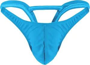 JEsilunmaMY Mens Underwear Low Rise Bulge Pouch Backless T-Back Bikini Briefs Solid Color Hollow Out G-String Underpants