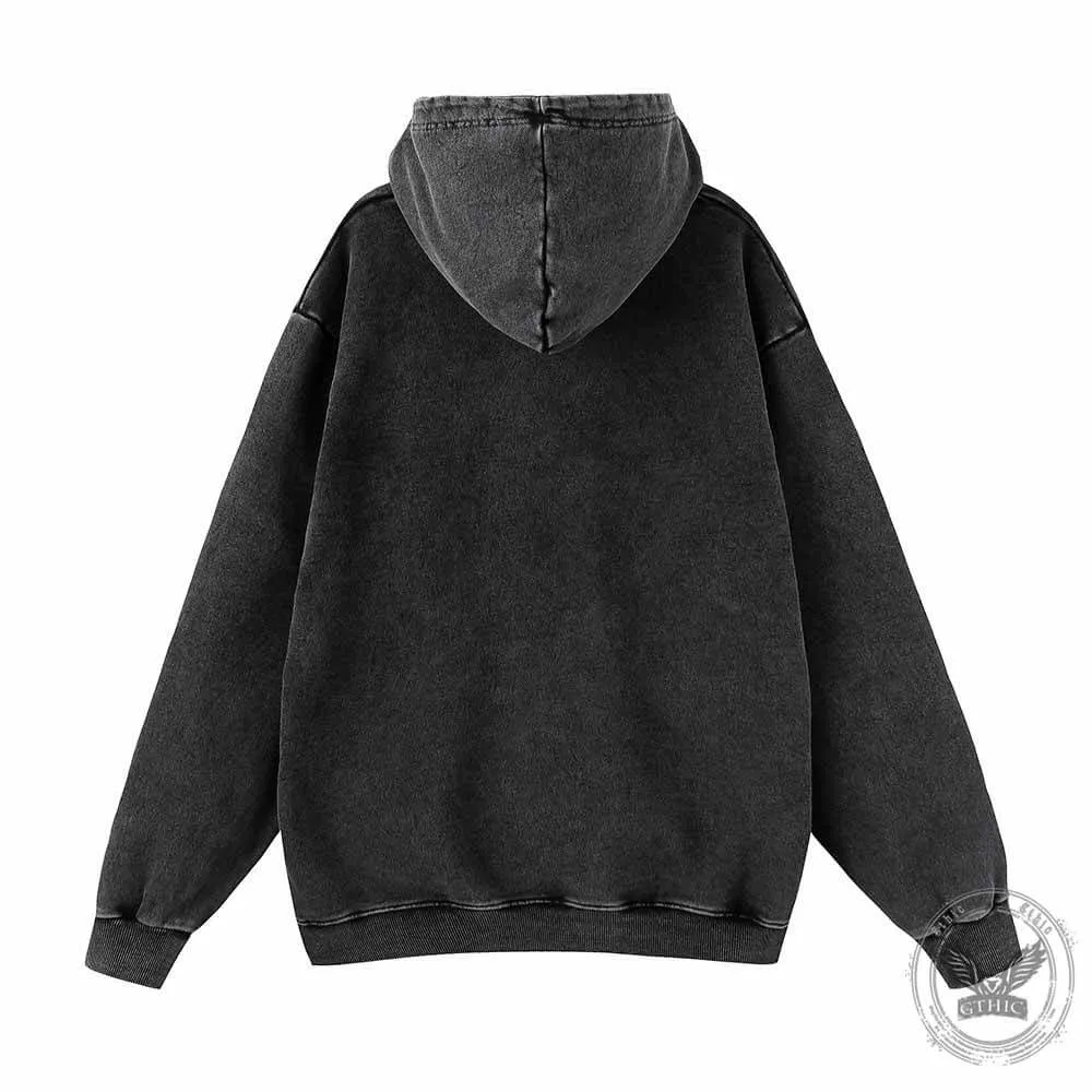 Just Having A Meltdown Snowman Vintage Washed Hoodie