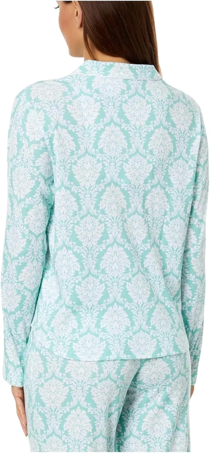 Karen Neuburger Women's Petite Key Item Long Sleeve Girlfriend Printed Pj Set