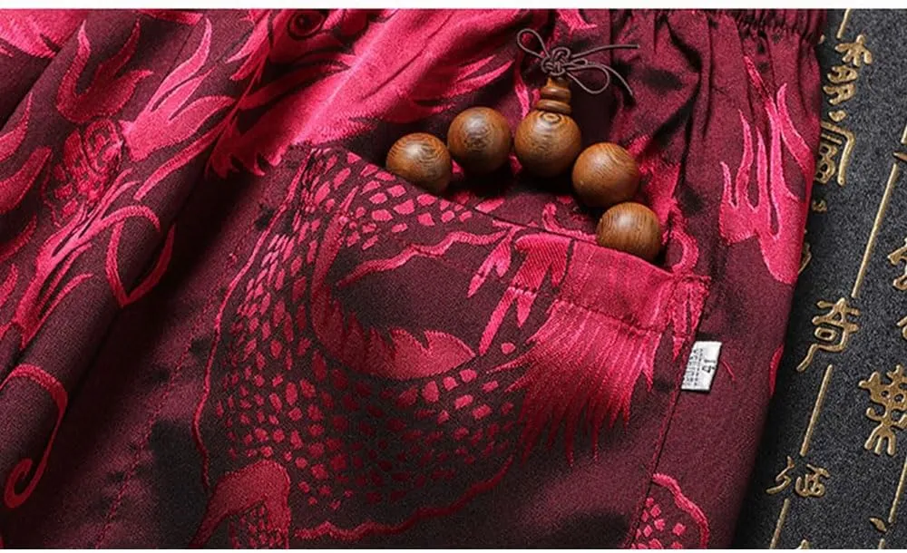 Kung Fu Uniform for Men Shirt Suit Chinese Traditional Tang Hanfu Martial Arts Wing Chun Tai Chi Training Cloth Pants