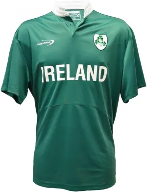 Lansdowne Green Ireland Shamrock Performance Rugby Shirt (Medium)
