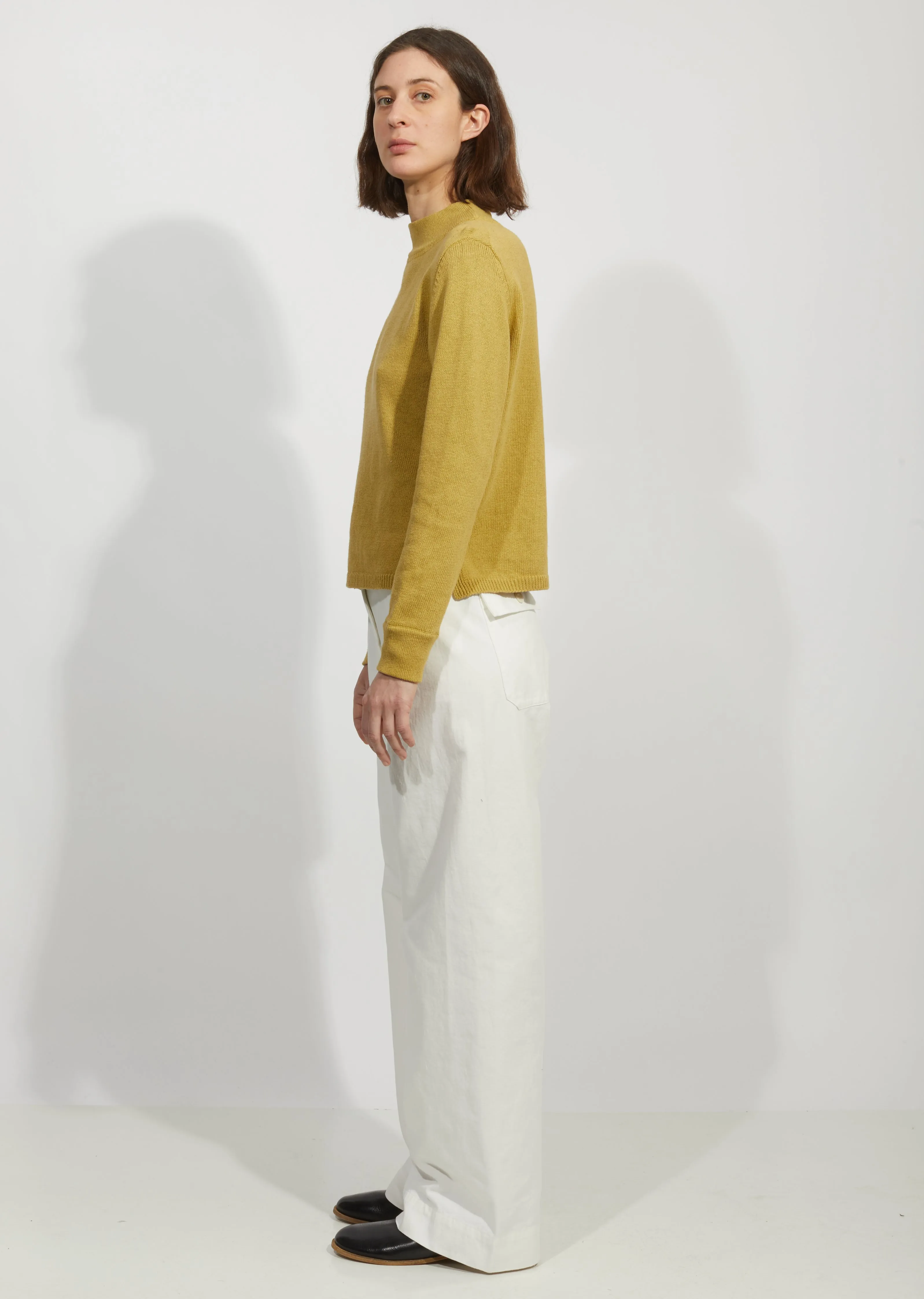 Linen & Cotton Officers Jumper Sweater