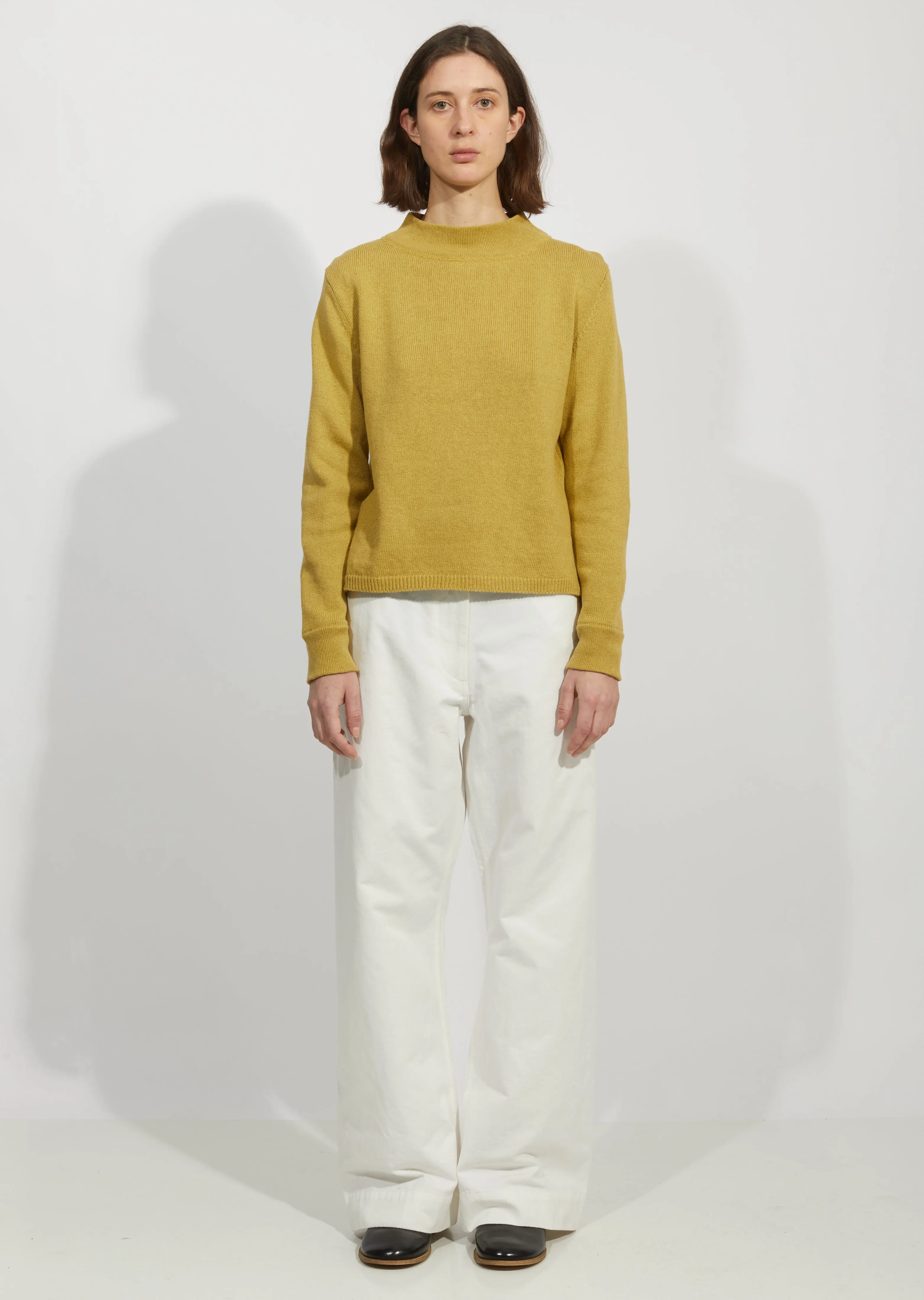 Linen & Cotton Officers Jumper Sweater
