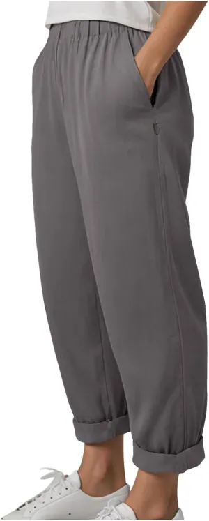 Linen Clothing for Women Casual Pants Summer Straight Wide Leg Loose Pants Elastic Waist Cropped Trouser