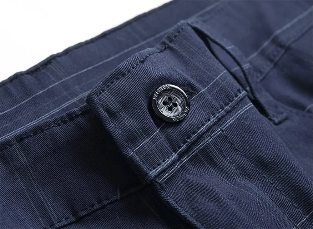 Mens Casual Plaid Chino Business Dress Pants,Fashion Black Stretch Slim Fit Flat Front Skinny Dress Pant for Men