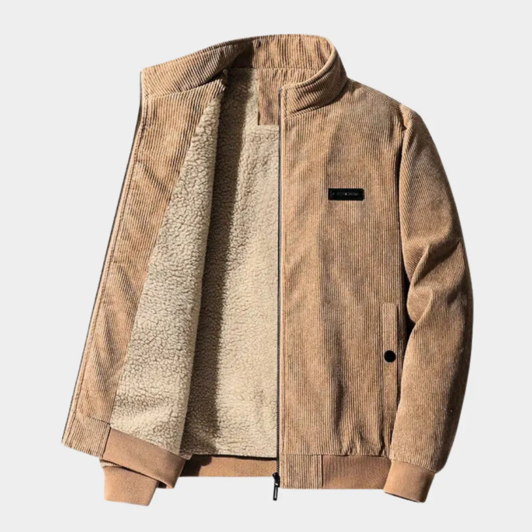 Mens Corduroy Jacket  Warm Lamb Wool Lining  Classic Fit  Thick & Comfortable  Multiple Colours
