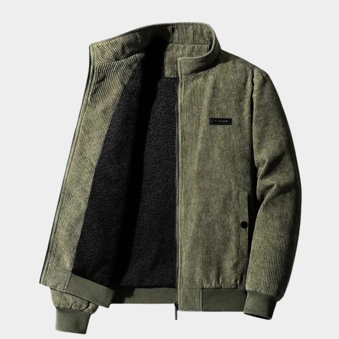 Mens Corduroy Jacket  Warm Lamb Wool Lining  Classic Fit  Thick & Comfortable  Multiple Colours