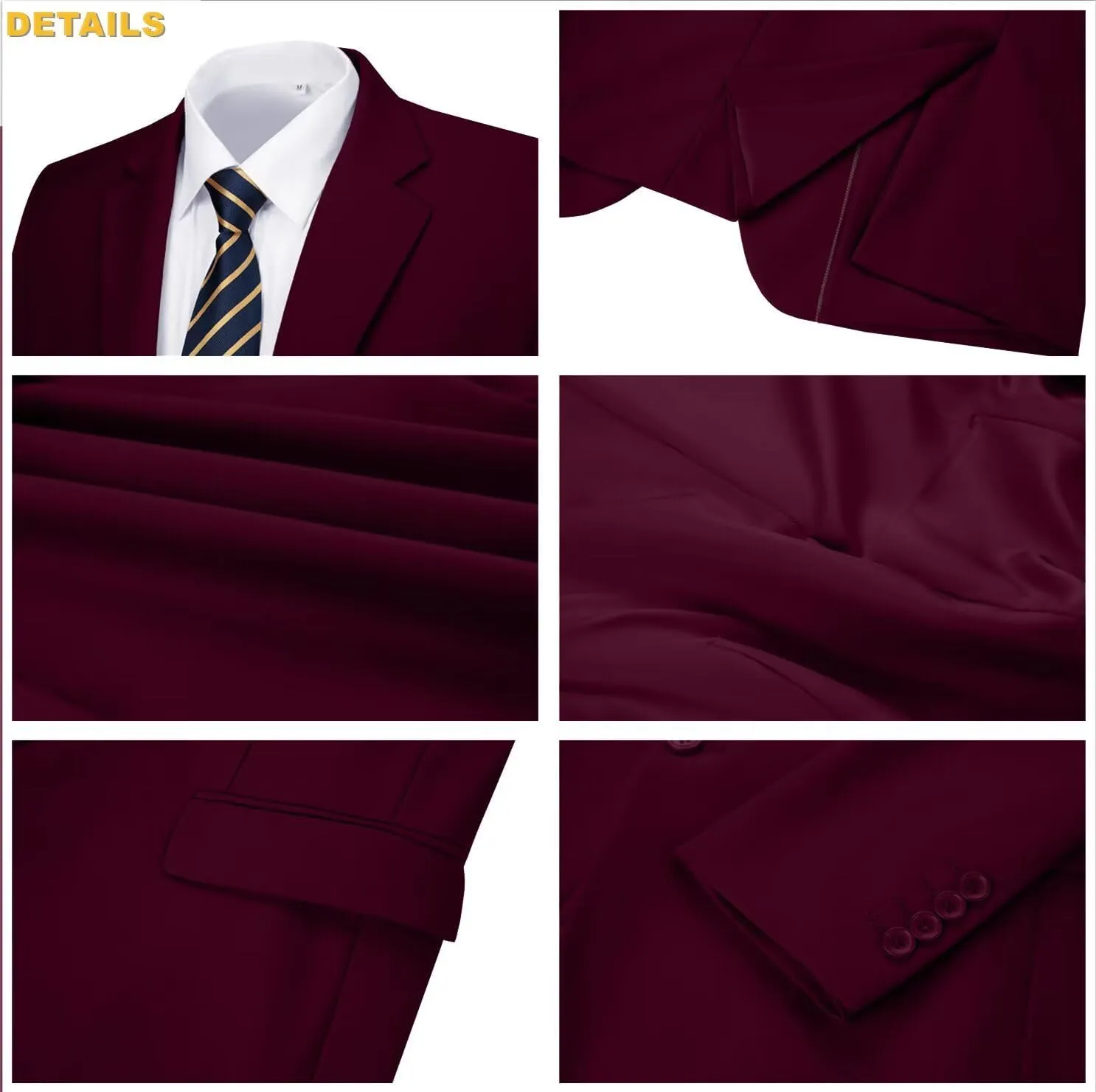 Men's Suit Jacket Tuxedo Jacket Blazer for Men Dinner Suit Prom Wedding Dress Coat