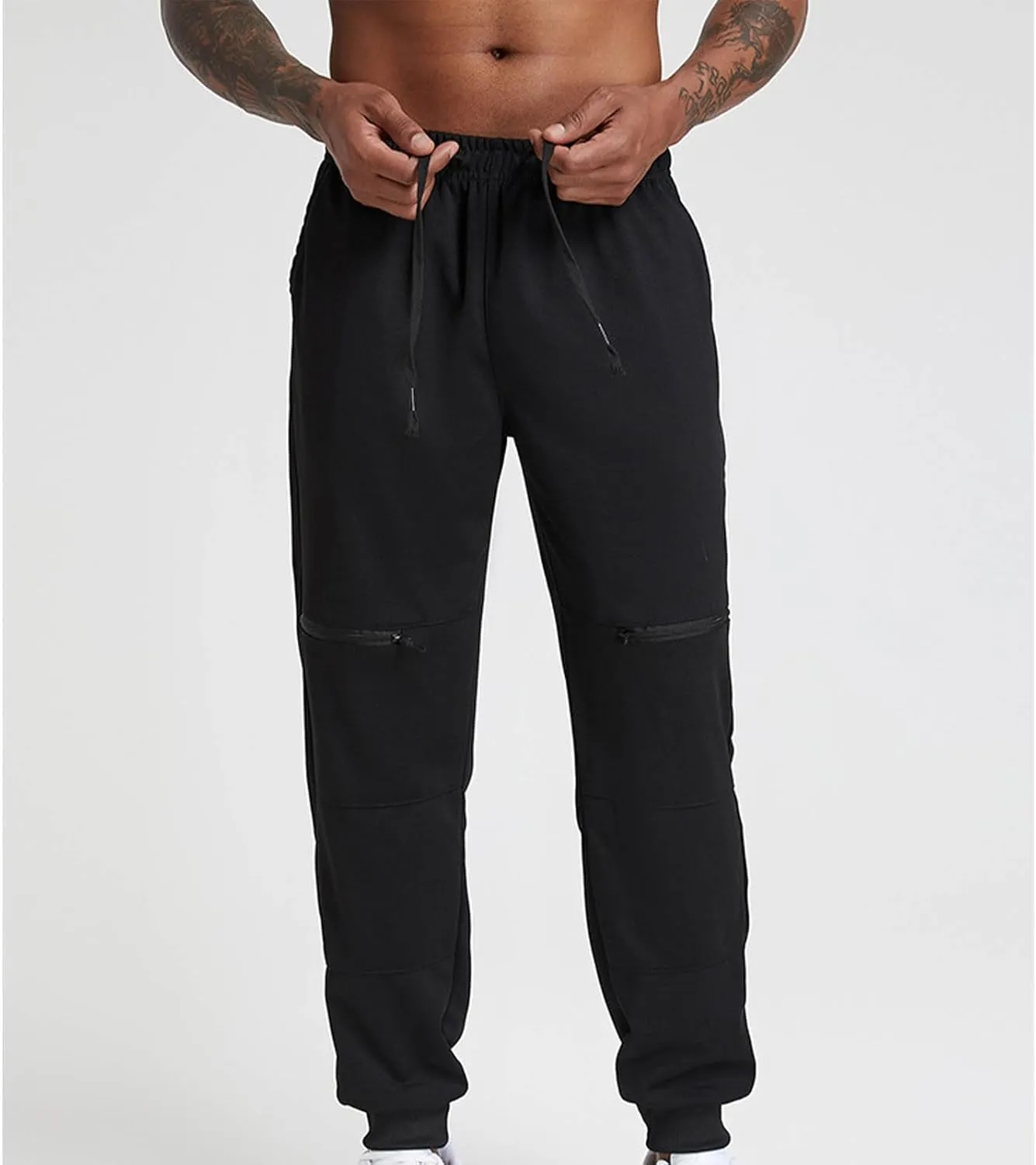 Mens Sweatpants Stylish Slim Fit Jogger Pants Casual Tapered Gym Workout Athletic Pant Loose Running Training Pants