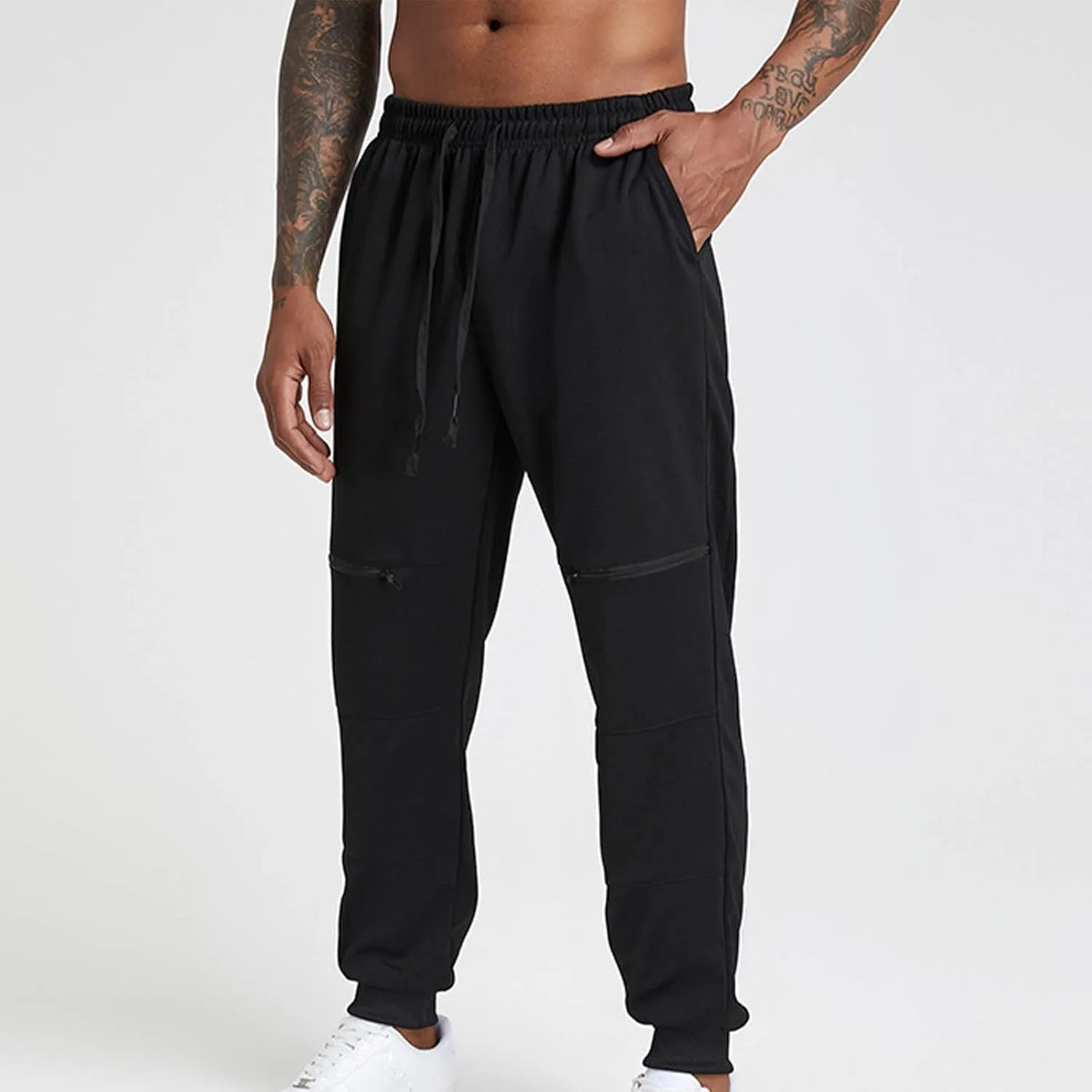Mens Sweatpants Stylish Slim Fit Jogger Pants Casual Tapered Gym Workout Athletic Pant Loose Running Training Pants