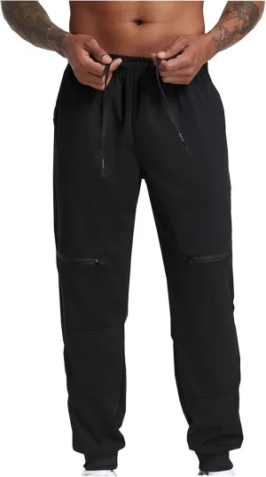 Mens Sweatpants Stylish Slim Fit Jogger Pants Casual Tapered Gym Workout Athletic Pant Loose Running Training Pants