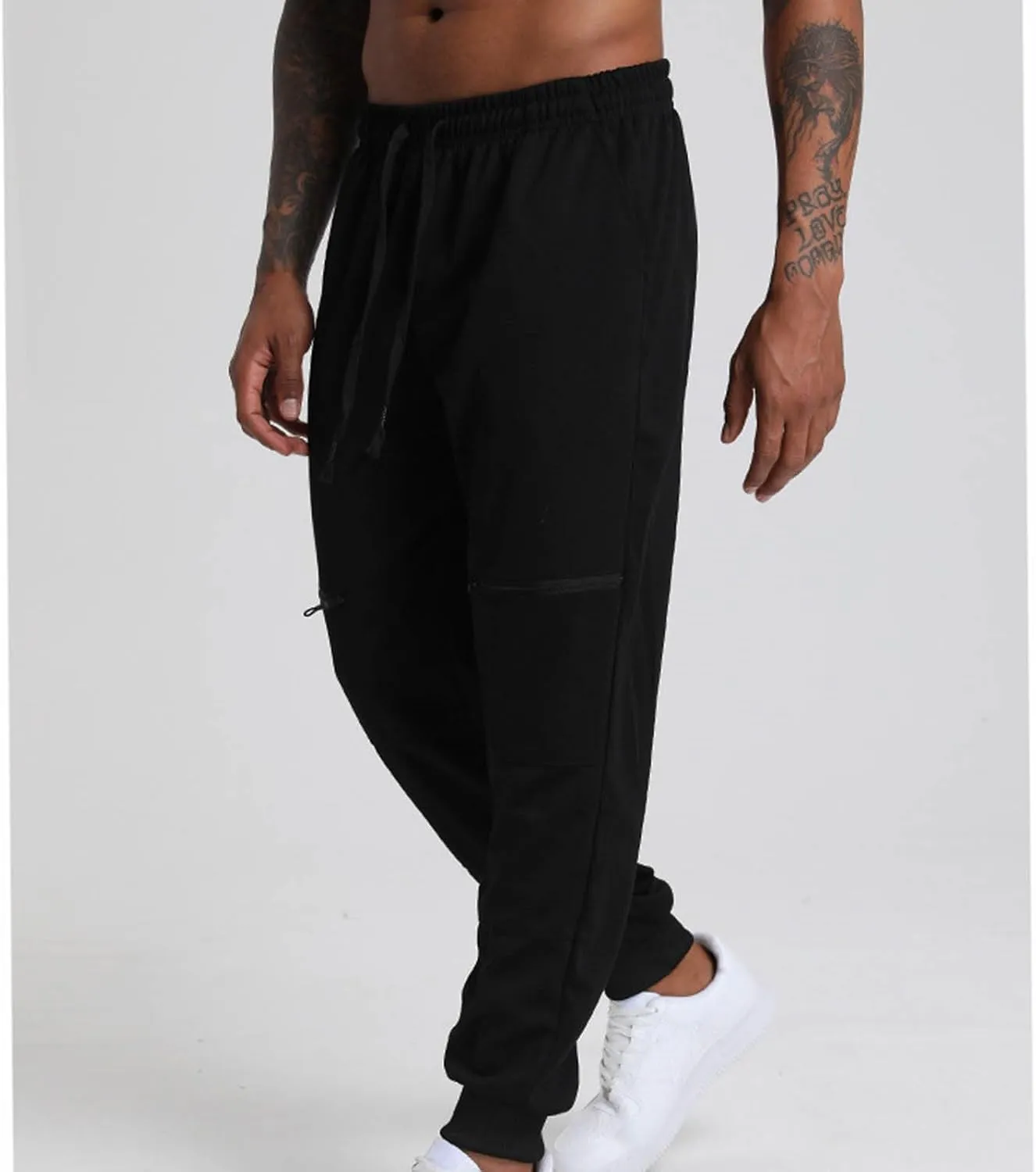 Mens Sweatpants Stylish Slim Fit Jogger Pants Casual Tapered Gym Workout Athletic Pant Loose Running Training Pants