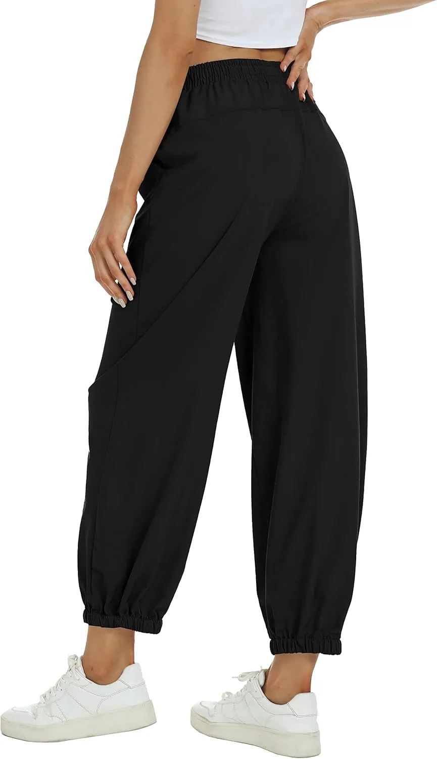 MoFiz Women's Hiking Pants Long Comfy Casual Pants Big Pocket Loose Athletic Pants Quick Dry Outdoor