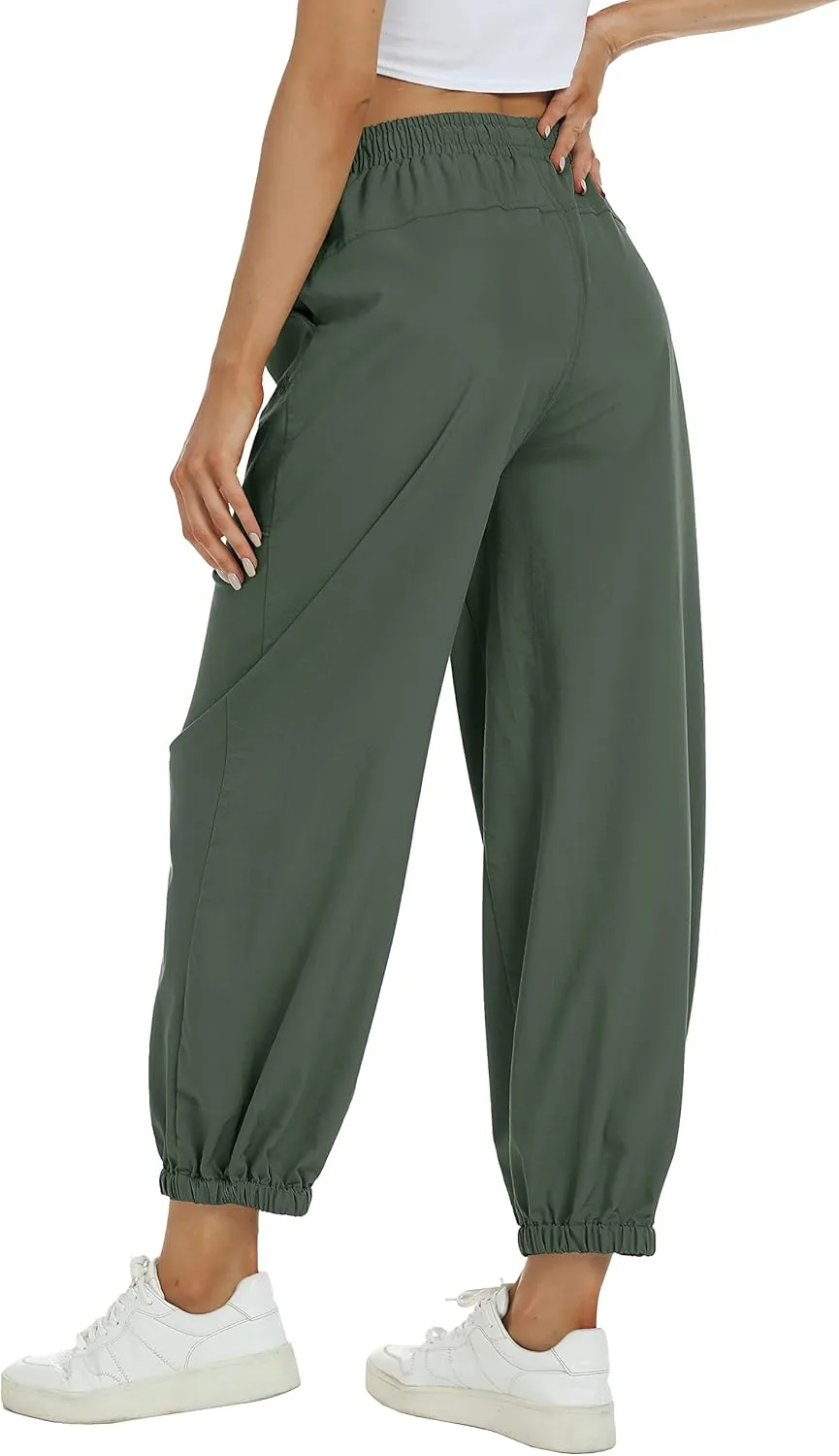 MoFiz Women's Hiking Pants Long Comfy Casual Pants Big Pocket Loose Athletic Pants Quick Dry Outdoor